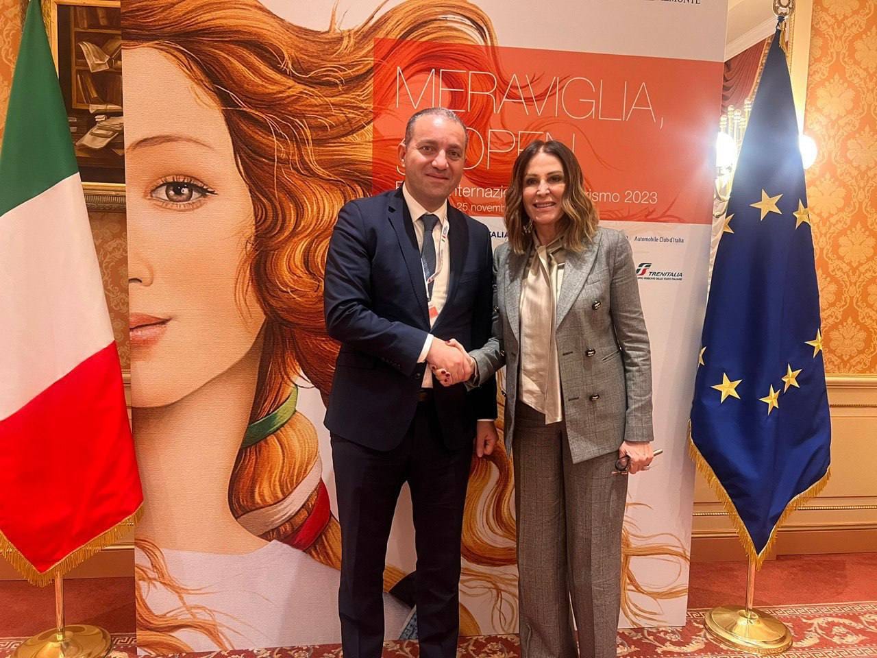 Վահան Քերոբյանը հանդիպել է Իտալիայի զբոսաշրջության նախարար Դանիելա Սանտանկեի հետ