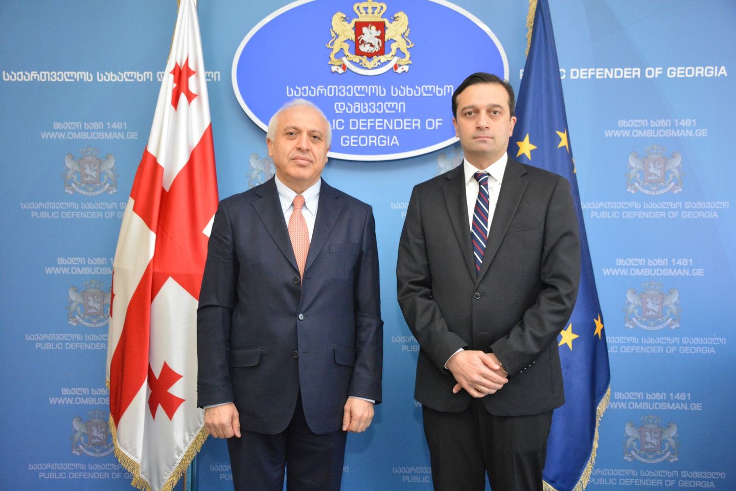 Աշոտ Սմբատյանը հանդիպել է Վրաստանի հանրային պաշտպանի հետ