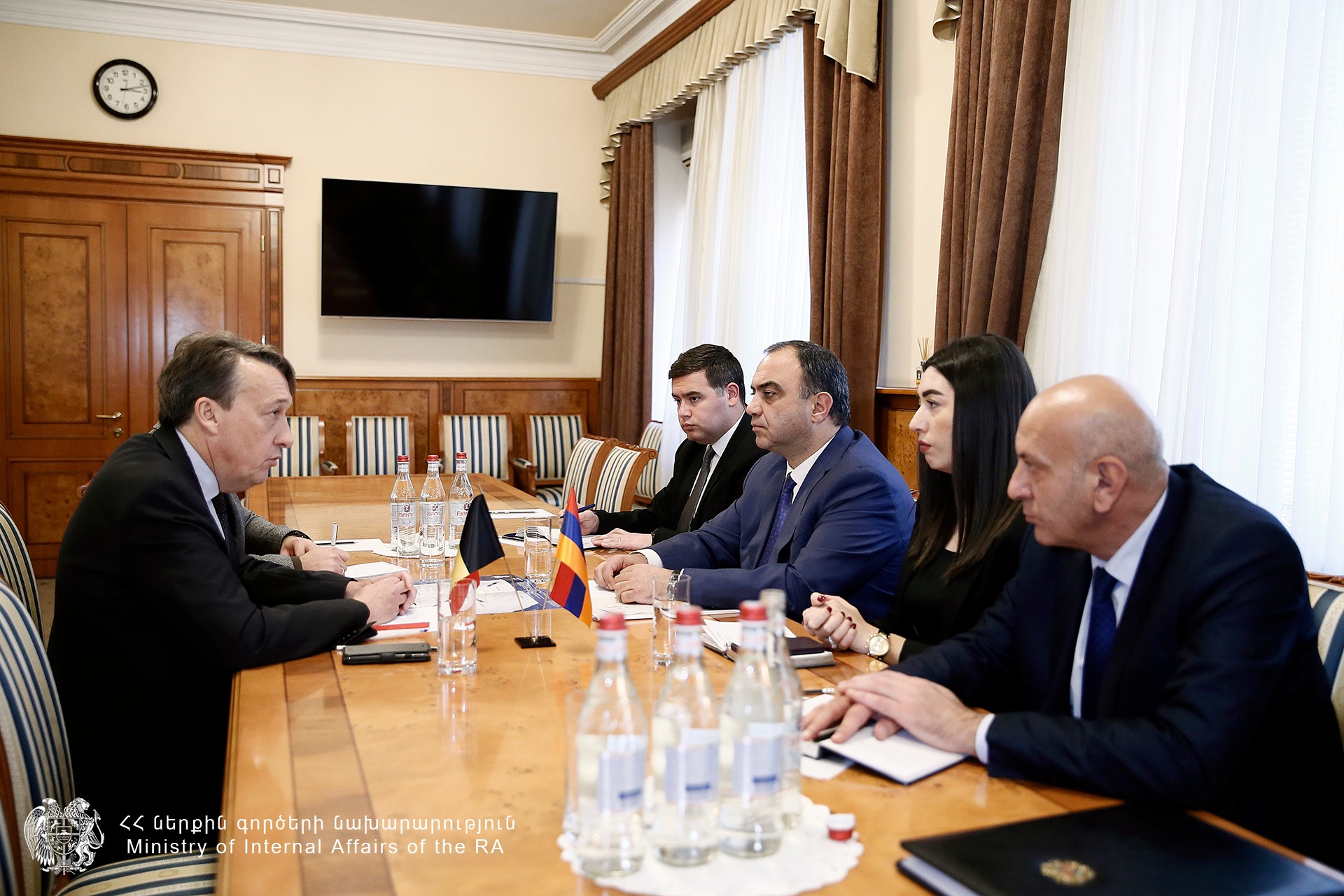 Բելգիական կողմը պատրաստակամություն է հայտնել շարունակել ու ընդլայնել համագործակցությունը ՆԳ նախարարության հետ