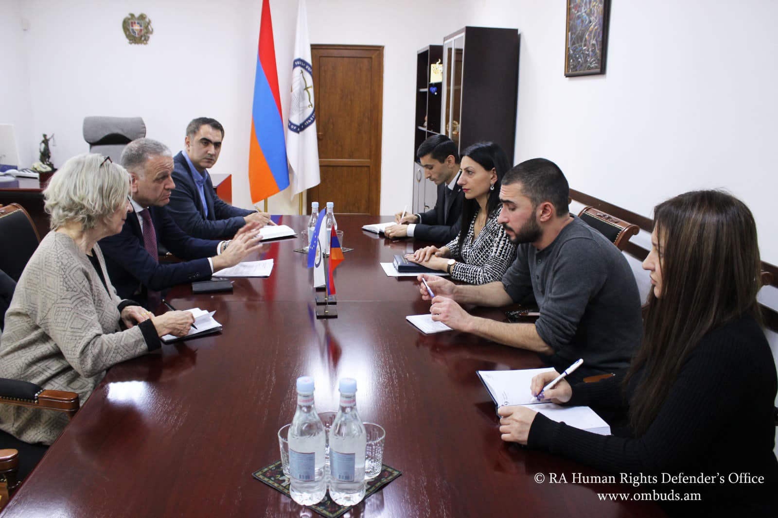 Անահիտ Մանասյանն ընդունել է ՀՀ-ում Եվրոպական միության դեսպան Վասիլիս Մարագոսին