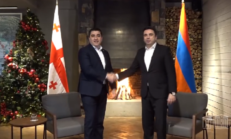 Ալեն Սիմոնյանի հրավերով աշխատանքային այցով Հայաստան է ժամանել Վրաստանի խորհդարանի նախագահի գլխավորած պատվիրակությունը