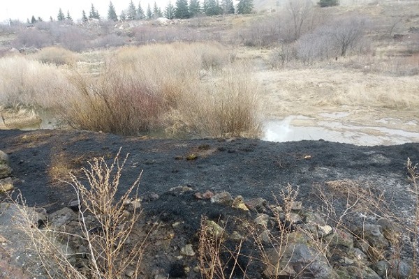 Սարատովկա գյուղում այրվել է խոտածածկույթ