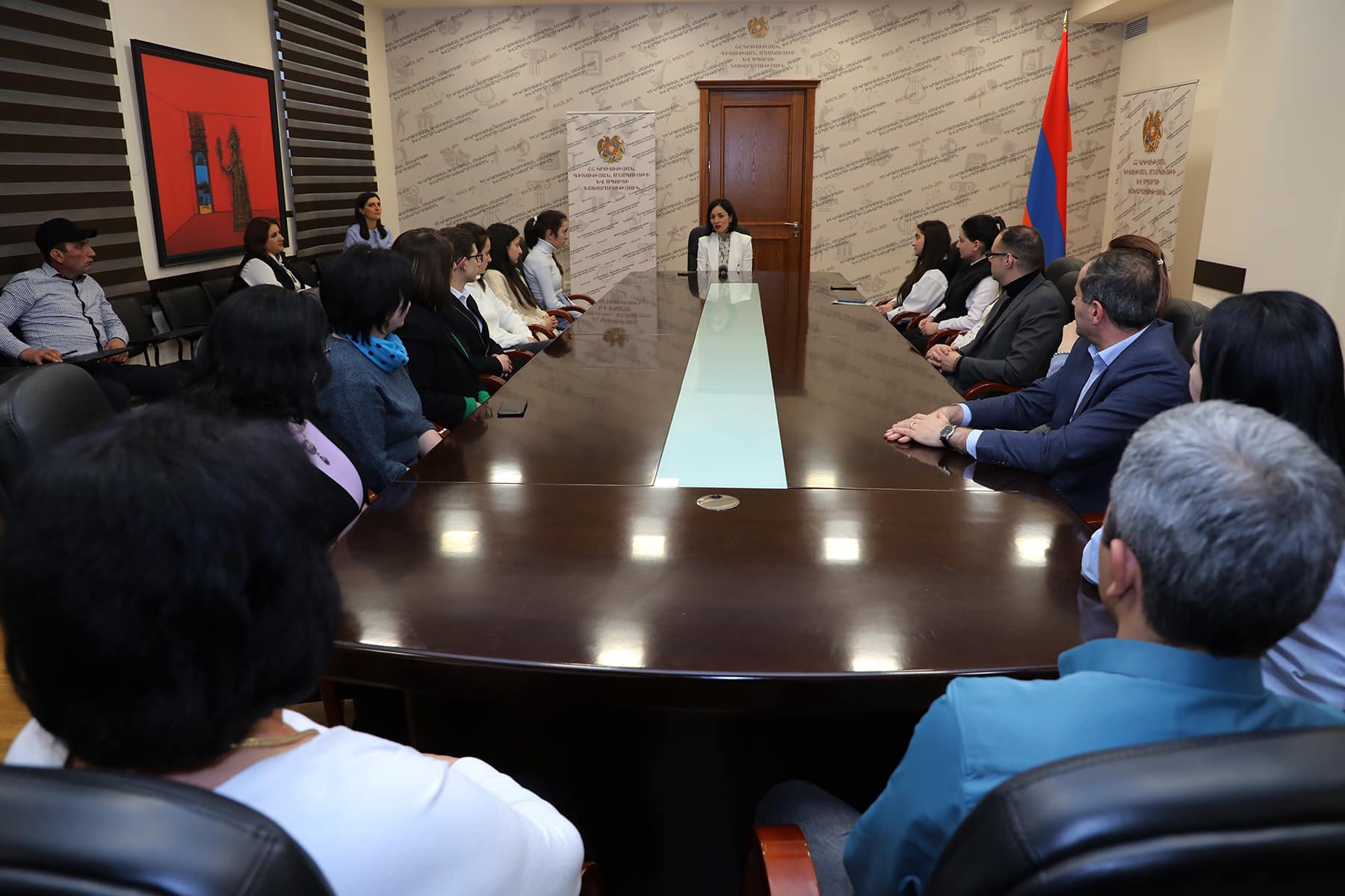 Ժաննա Անդրեասյանն ընդունել է «Եղիցի լույս. Սևակ-100» մրցույթի հաղթողներին