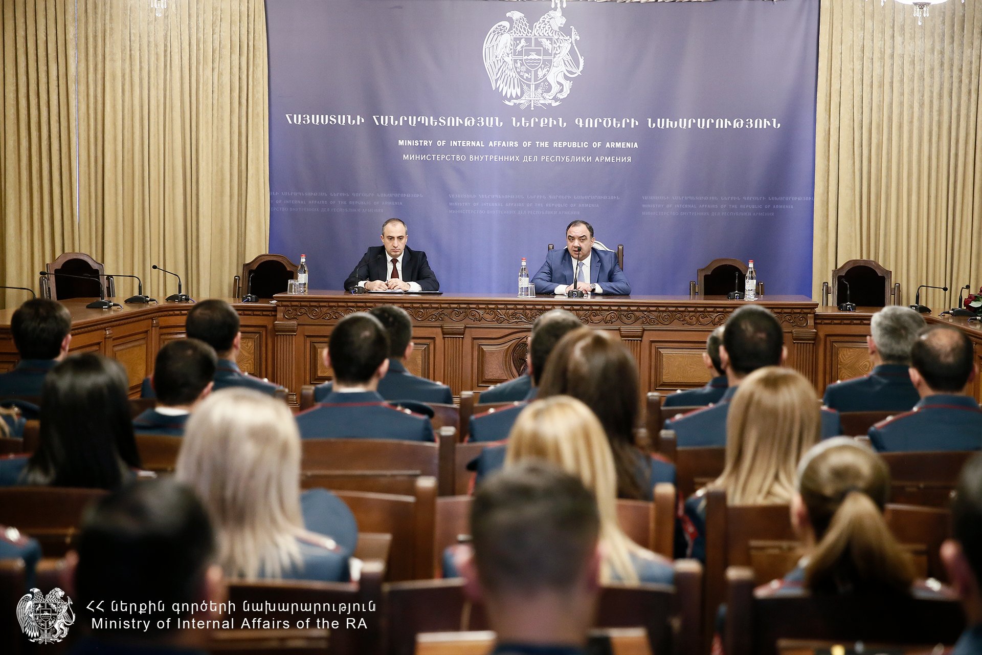 Բռնությունը պետք է բացառվի, իսկ կոռուպցիոն ցանկացած դրսևորում պետք է արժանանա իրավական համապատասխան հետևանքների. ՆԳ նախարար Վահե Ղազարյան