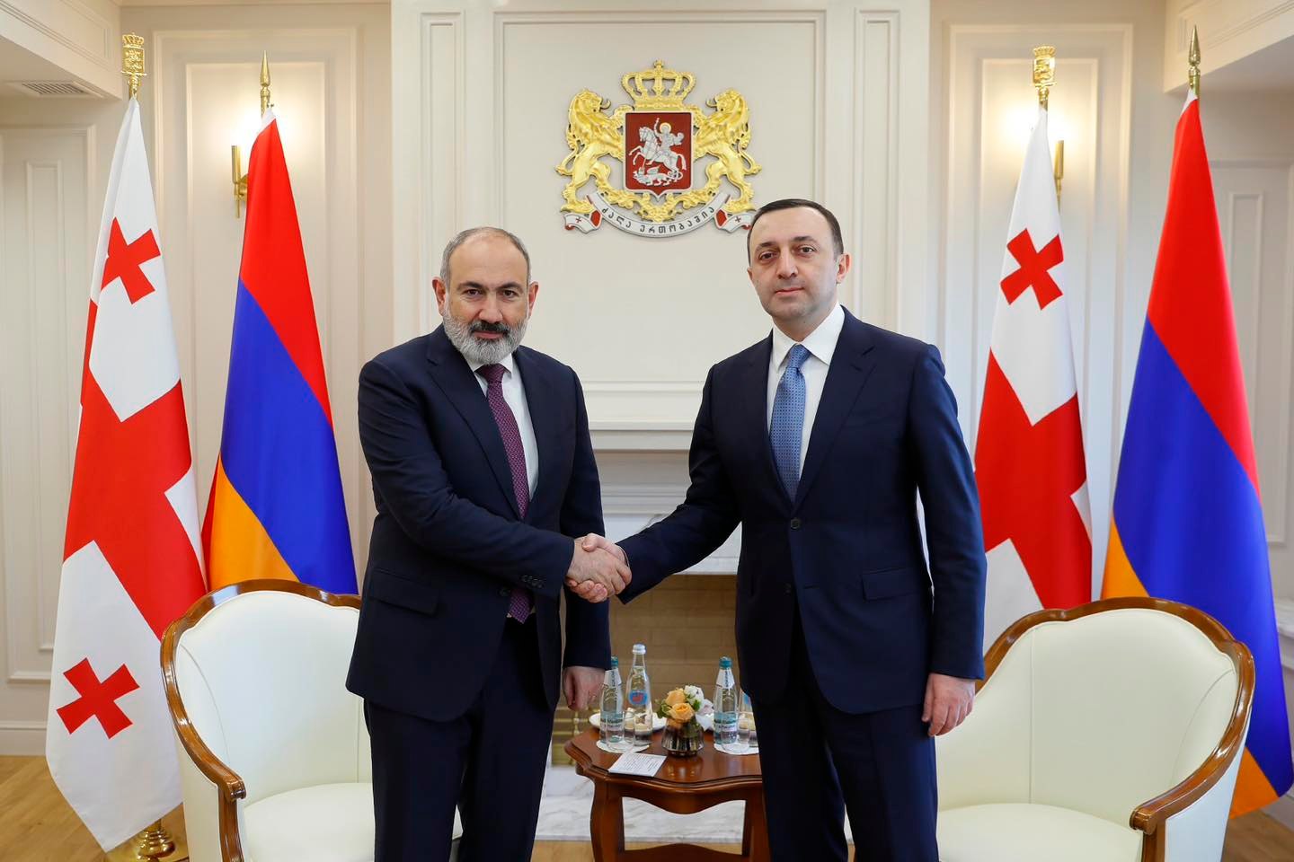 Թբիլիսիում տեղի է ունեցել Հայաստանի և Վրաստանի վարչապետներ Նիկոլ Փաշինյանի և Իրակլի Ղարիբաշվիլիի առանձնազրույցը