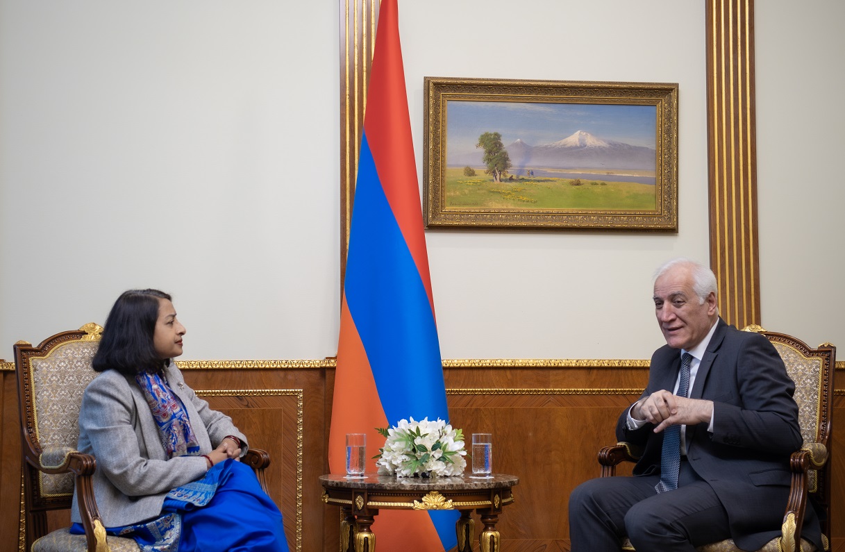 Նախագահ Վահագն Խաչատուրյանն ընդունել է Հնդկաստանի դեսպանին