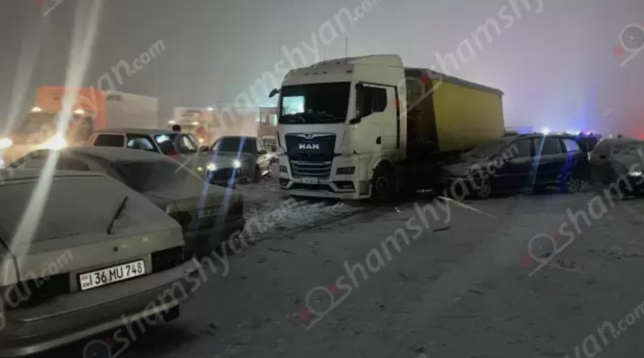 Երևան-Սևան ճանապարհին մերկասառույցի պատճառով բախվել է 40-ից ավելի ավտոմեքենա․ կան տուժածներ