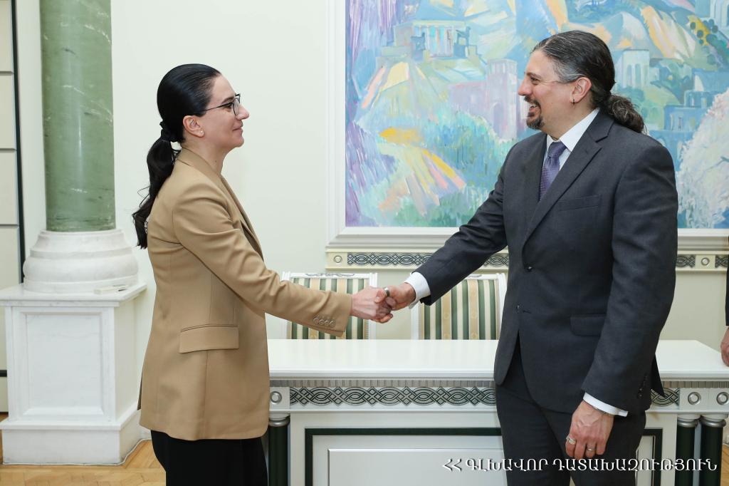 Աննա Վարդապետյանն ընդունել է ԱՄՆ պետական դեպարտամենտի Գլոբալ հակակոռուպցիոն հարցերով համակարգող Ռիչարդ Նեֆյուին