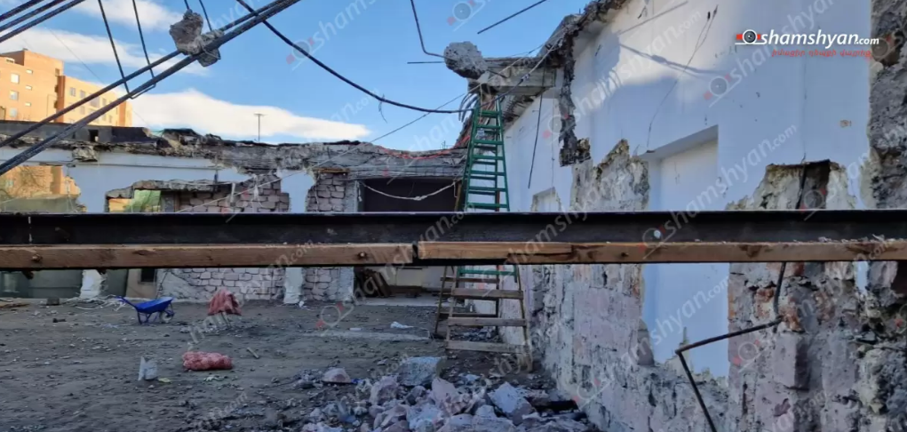 Արտակարգ դեպք Երևանում․ Հովհաննես Թումանյանի անվան թանգարանի 2-րդ մասնաշենքում քանդման աշխատանքներ կատարելիս աշխատակիցը բարձրությունից ընկել է