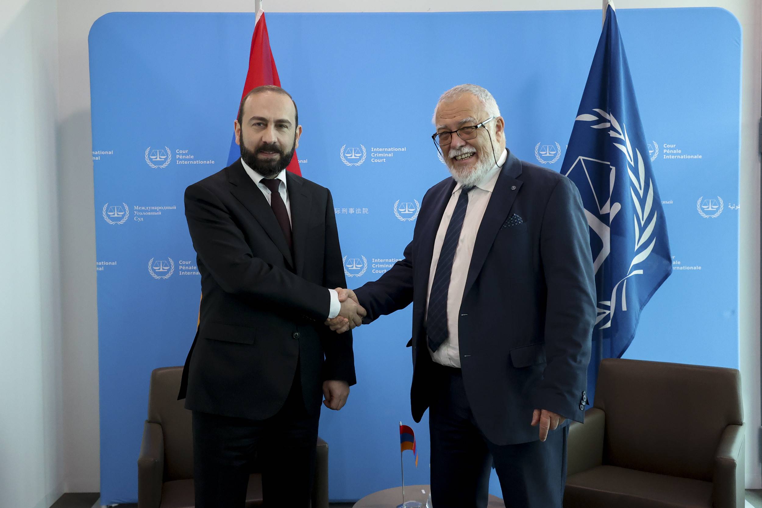 Արարատ Միրզոյանը Հաագայում հանդիպել է Միջազգային քրեական դատարանի նախագահի հետ