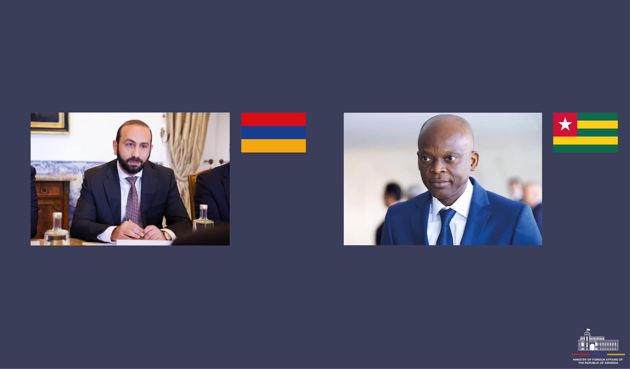 Հայաստանի և Տոգոյի ԱԳ նախարարները քննարկել են նաև միջազգային հարթակներում փոխգործակցության հարցեր