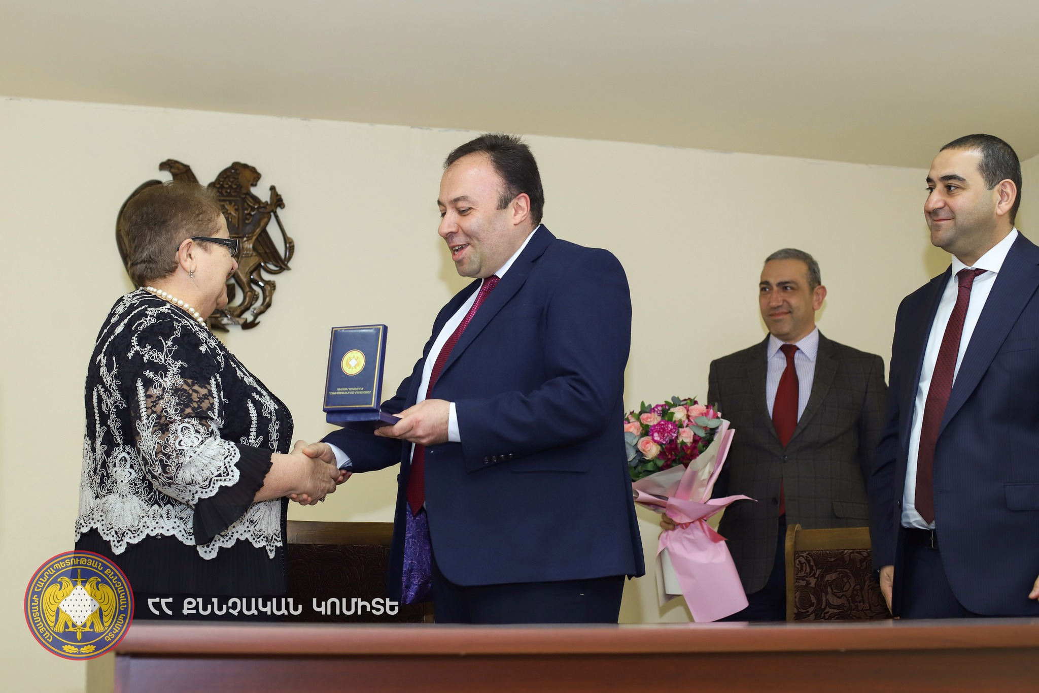«Վաստակի համար» մեդալ՝ ՀՀ քննչական կոմիտեի Շիրակի մարզային քննչական վարչության աջակցող բաժնի պետին