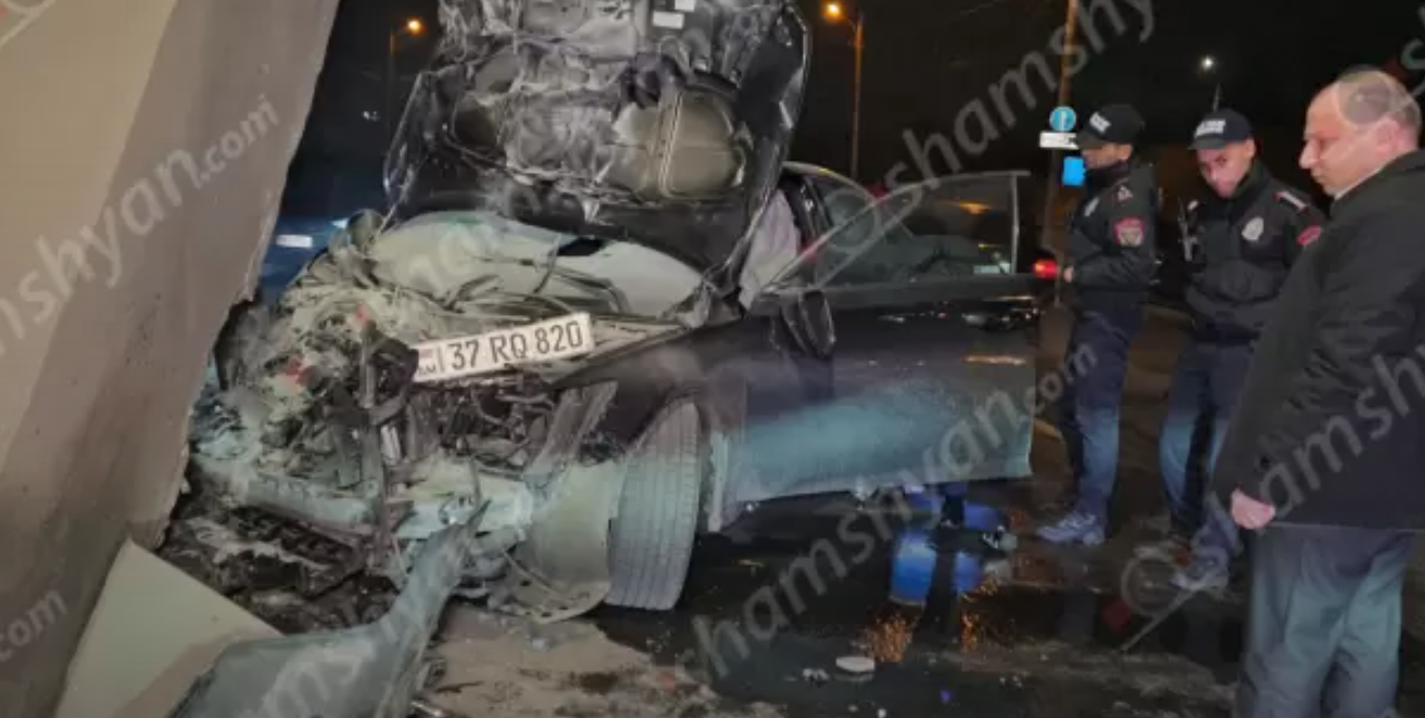 Խոշոր ավտովթար՝ Երևանում․ կա տուժած