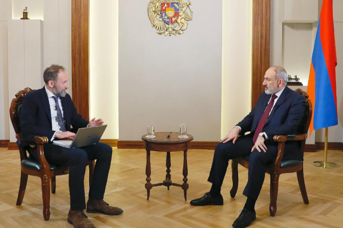 Նիկոլ Փաշինյանը հարցազրույց է տվել բրիտանական The Telegraph-ի միջազգային մեկնաբան Ռոլանդ Օլիֆանթին