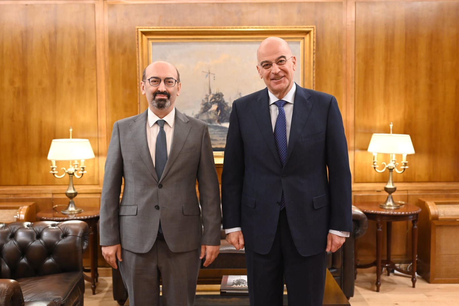 Հունաստանում ՀՀ դեսպան Տիգրան Մկրտչյանը հանդիպել է Նիկոս Դենդիասիի հետ