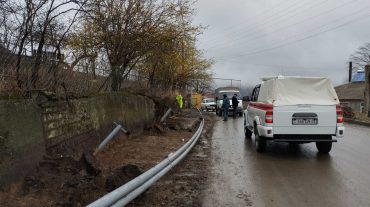 Փլուզում Սանահին գյուղում. վնասվել է գազատար խողովակ