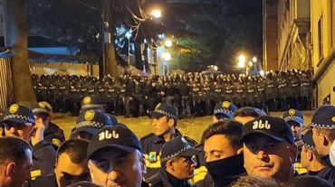 Թբիլիսիում օտարերկրյա գործակալների մասին օրենքի դեմ կազմակերպված ցույցի ժամանակ 11 մարդ է բերման ենթարկվել