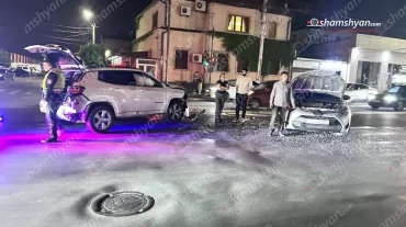 Երևանում բախվել են «Toyota Camry»-ն և «Jeep Grand Cherokee»-ն