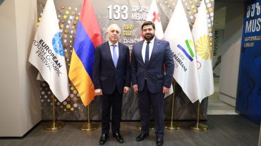 Դեսպան Աշոտ Սմբատյանն այցելել է Վրաստանի օլիմպիական կոմիտե