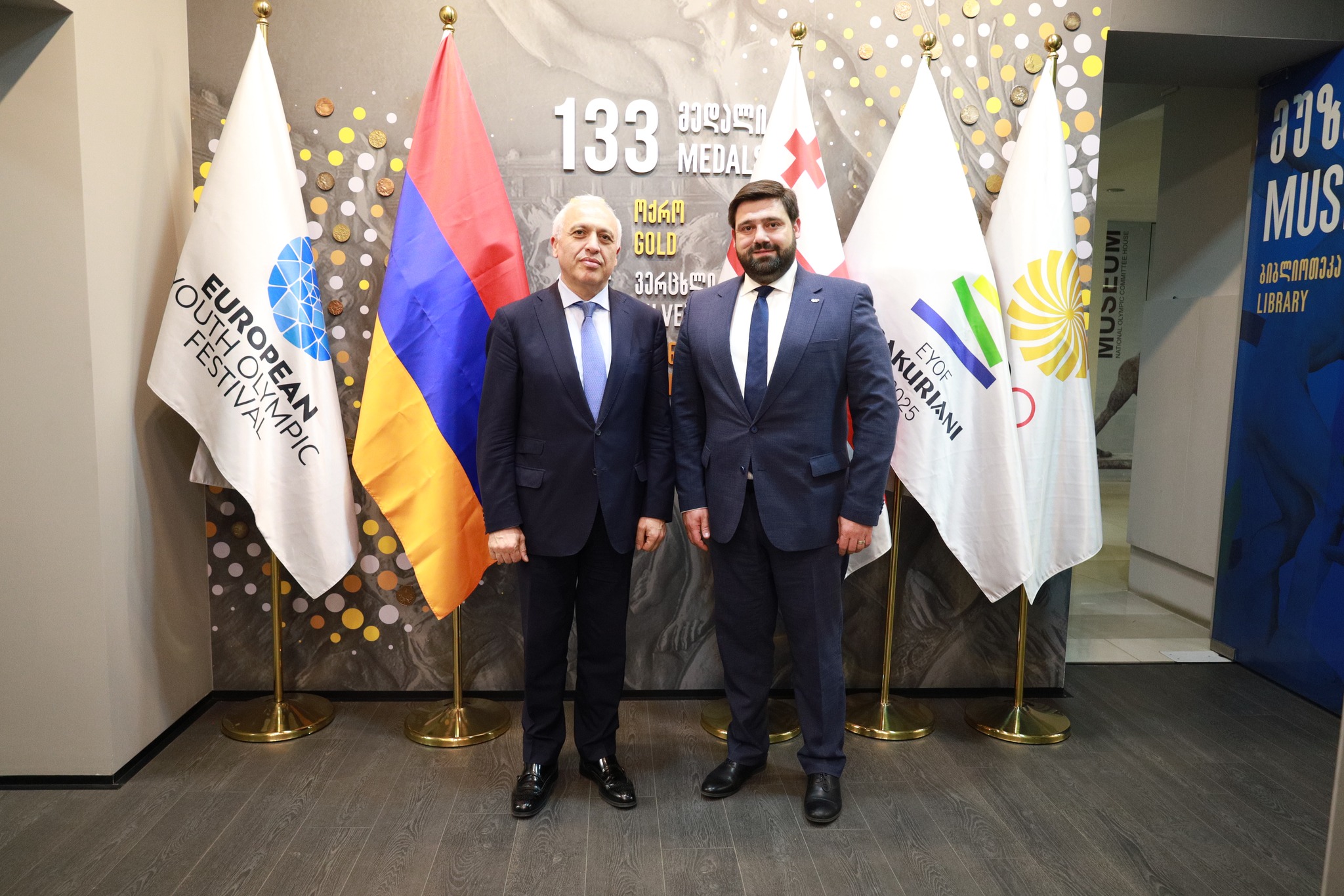 Դեսպան Աշոտ Սմբատյանն այցելել է Վրաստանի օլիմպիական կոմիտե