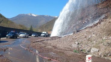 Ջրատարի վթար Վանաձոր-Ալավերդի ավտոճանապարհին