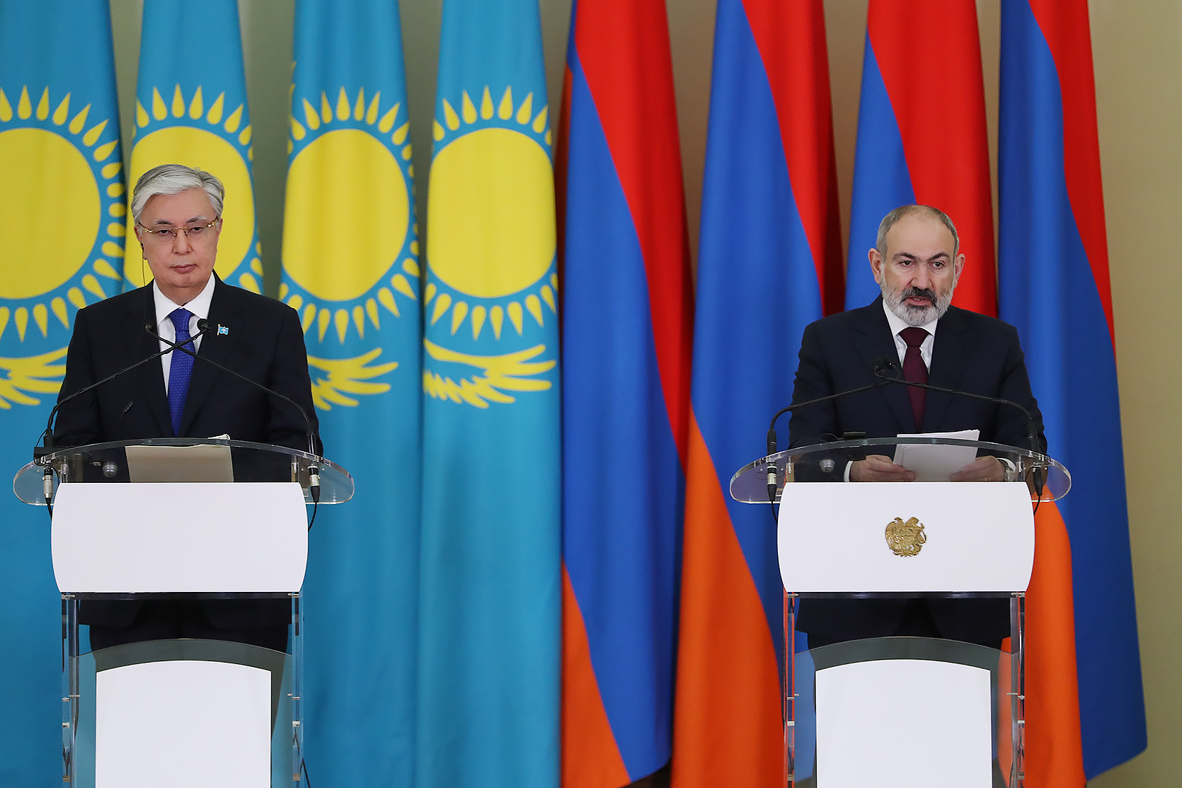 «Խաղաղության խաչմերուկ» նախագծի կյանքի կոչումը կարող է արմատապես փոխել իրավիճակը տարածաշրջանում․ Փաշինյանը՝ Տոկաևին