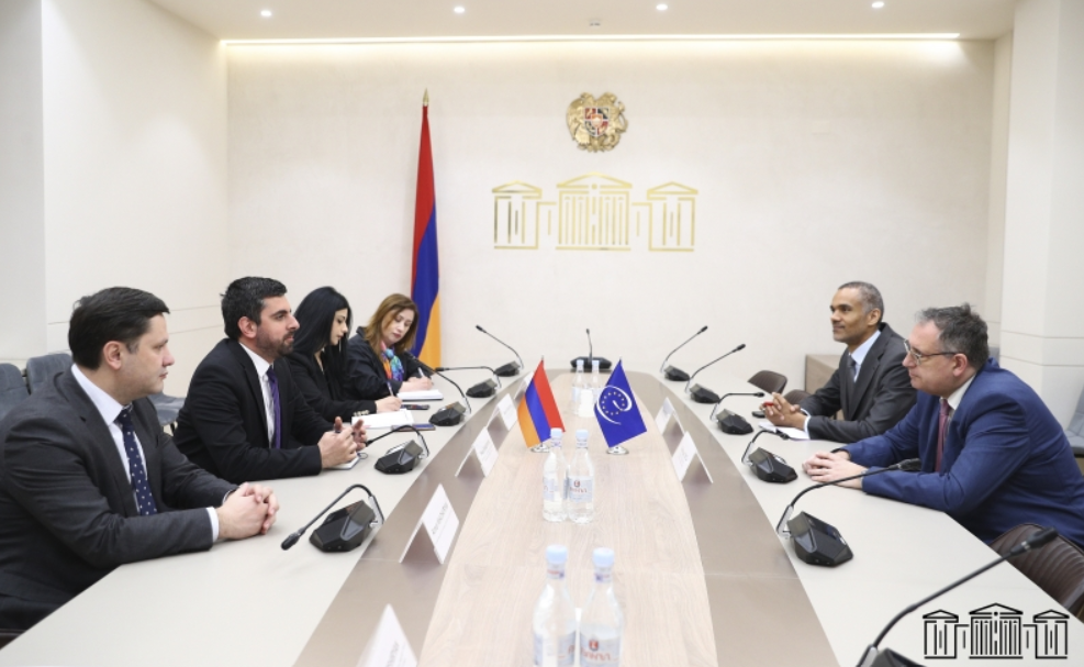 Սարգիս Խանդանյանը հանդիպել է ԵԽ քաղաքական և արտաքին հարաբերությունների տնօրեն Միրոսլավ Պապային
