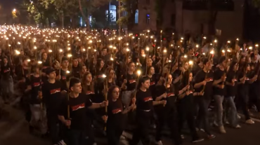 Երևանում տեղի է ունեցել ջահերով երթը
