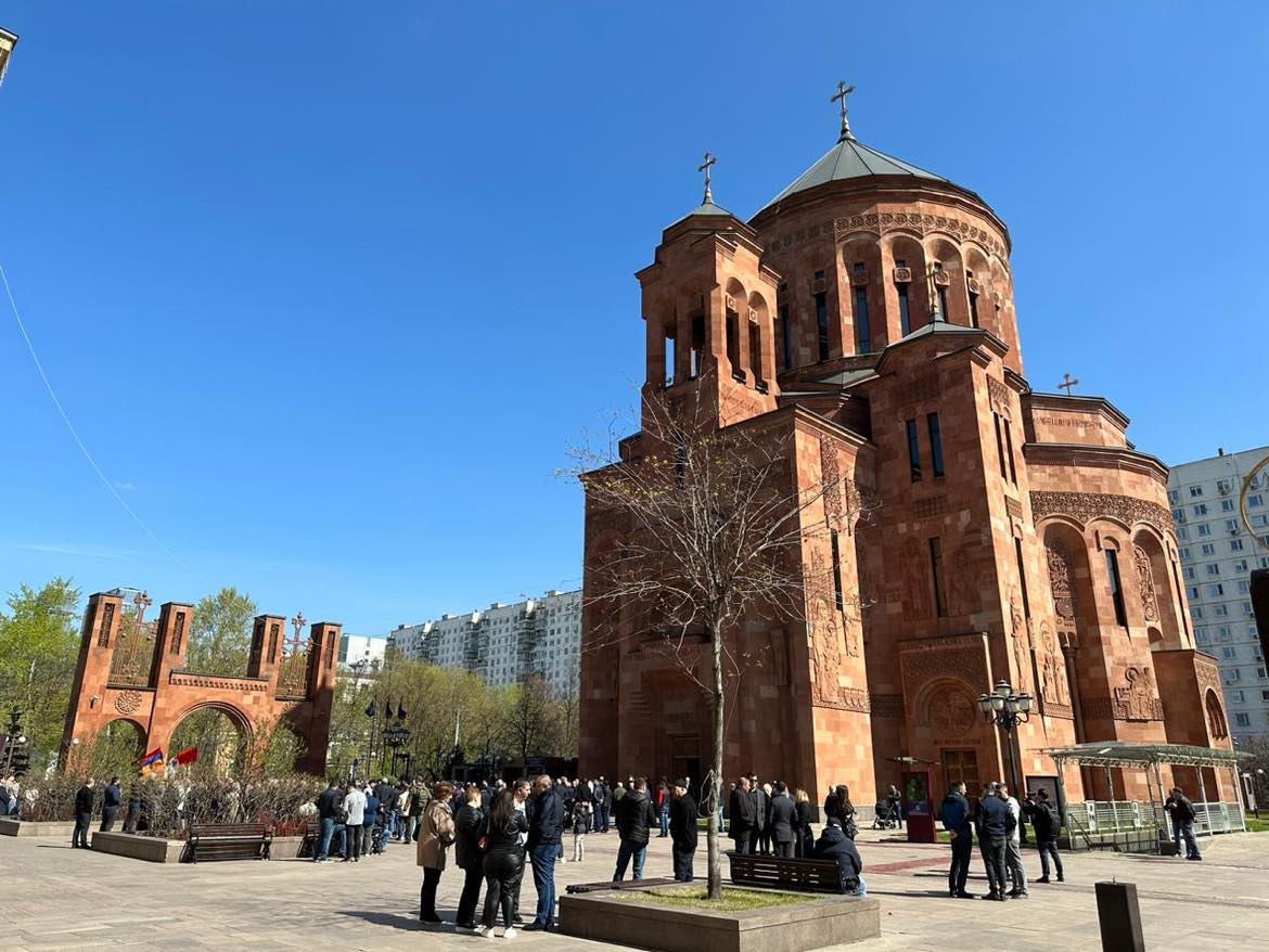 Մոսկվայի Սուրբ Պայծառակերպության Մայր տաճարում Հայոց ցեղասպանության զոհերի հիշատակին նվիրված պատարագ է մատուցվել