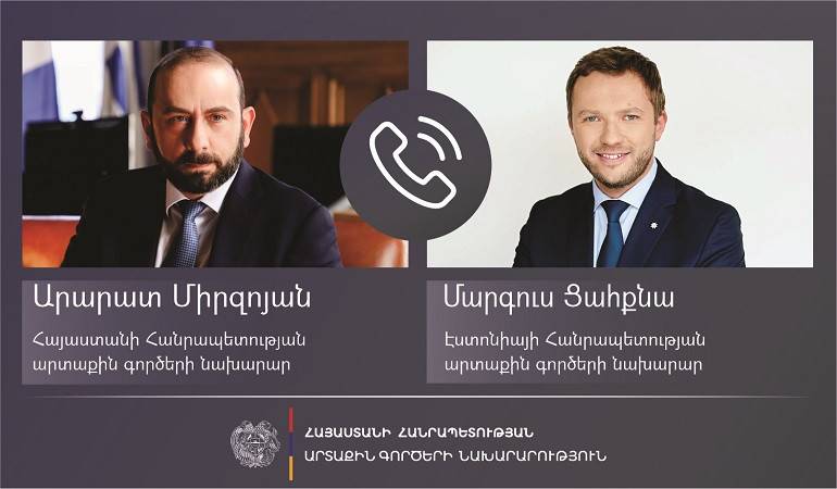 Արարատ Միրզոյանը Էստոնիայի իր պաշտոնակցին ներկայացրել է խաղաղության պայմանագրի շուրջ բանակցությունների ընթացքը