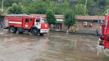 Փրկարարները Լոռու մարզում իրականացրել են ճանապարհի լվացման աշխատանքներ