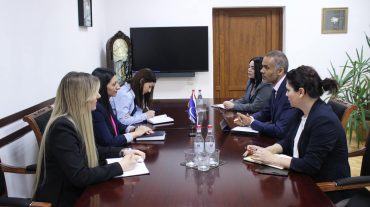 Մարդու իրավունքների պաշտպան Անահիտ Մանասյանն ընդունել է Երևանում ԵԽ գրասենյակի ղեկավար Մաքսիմ Լոնգանգեին