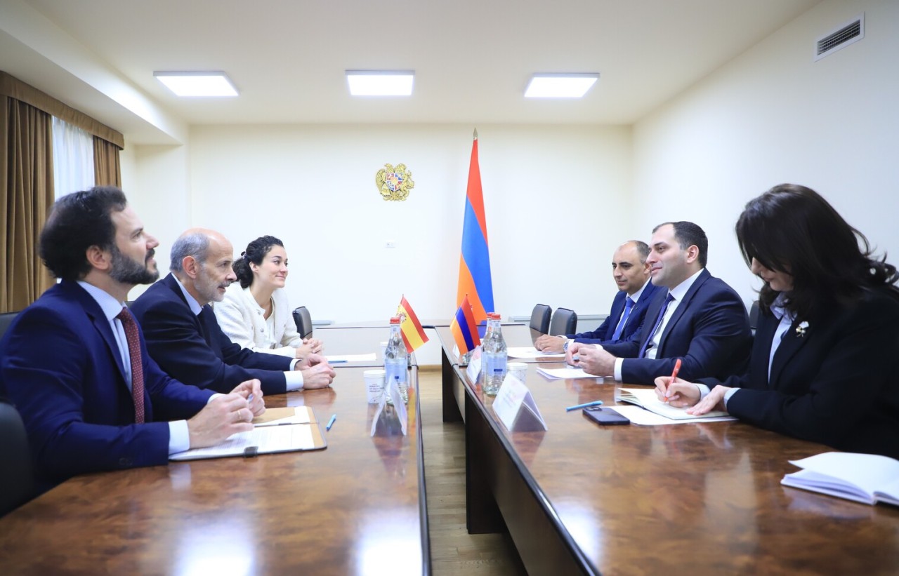 ԲՏԱ նախարարի տեղակալն ու Իսպանիայի դեսպանը խոսել են Հայաստանում տիեզերական ոլորտի զարգացմանն առնչվող հարցերի մասին