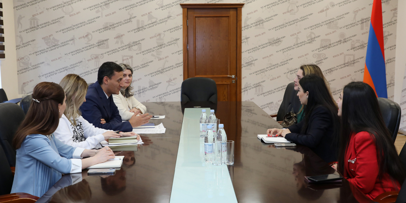 ԿԳՄՍ նախարարի տեղակալը հանդիպել է «Kotler Impact» ընկերության ներկայացուցչի հետ