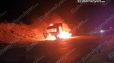 Հրդեհ է բռնկվել «Mercedes» մակնիշի կցորդիչով բեռնատարում. կրակը տեսանելի է եղել մի քանի հարյուր մետրից