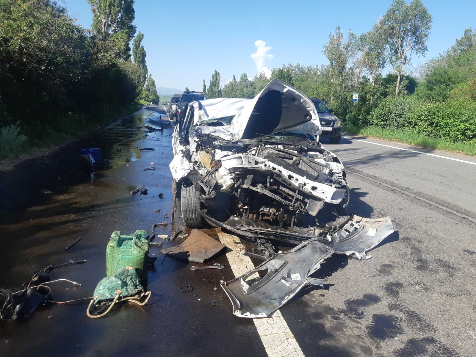 Ավտոմեքենան բախվել է ավտոցիստեռնին