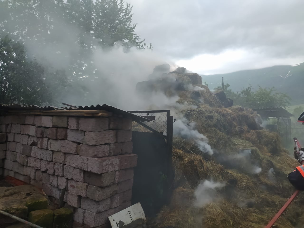Մարգահովիտ գյուղում այրվել է անասնակեր