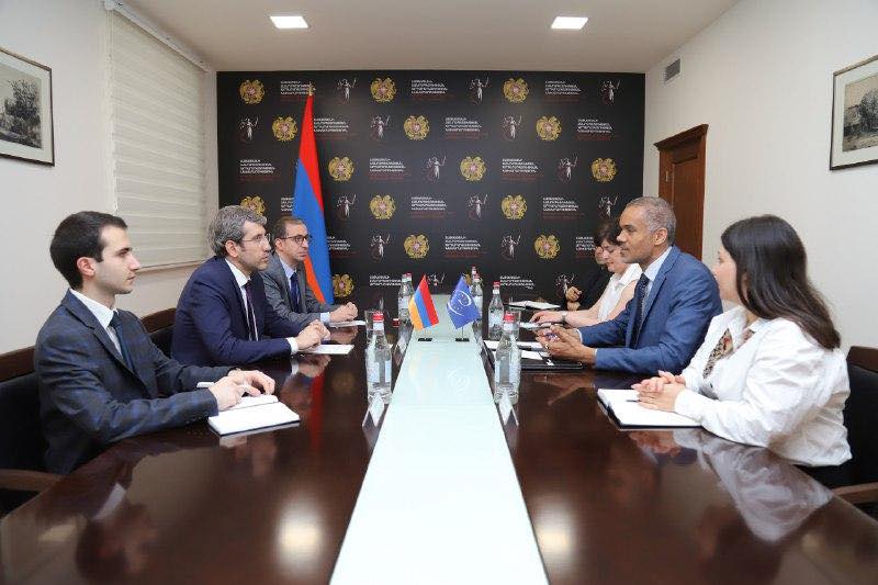 Արդարադատության նախարարն ընդունել է Եվրոպայի խորհրդի գրասենյակի ղեկավարին