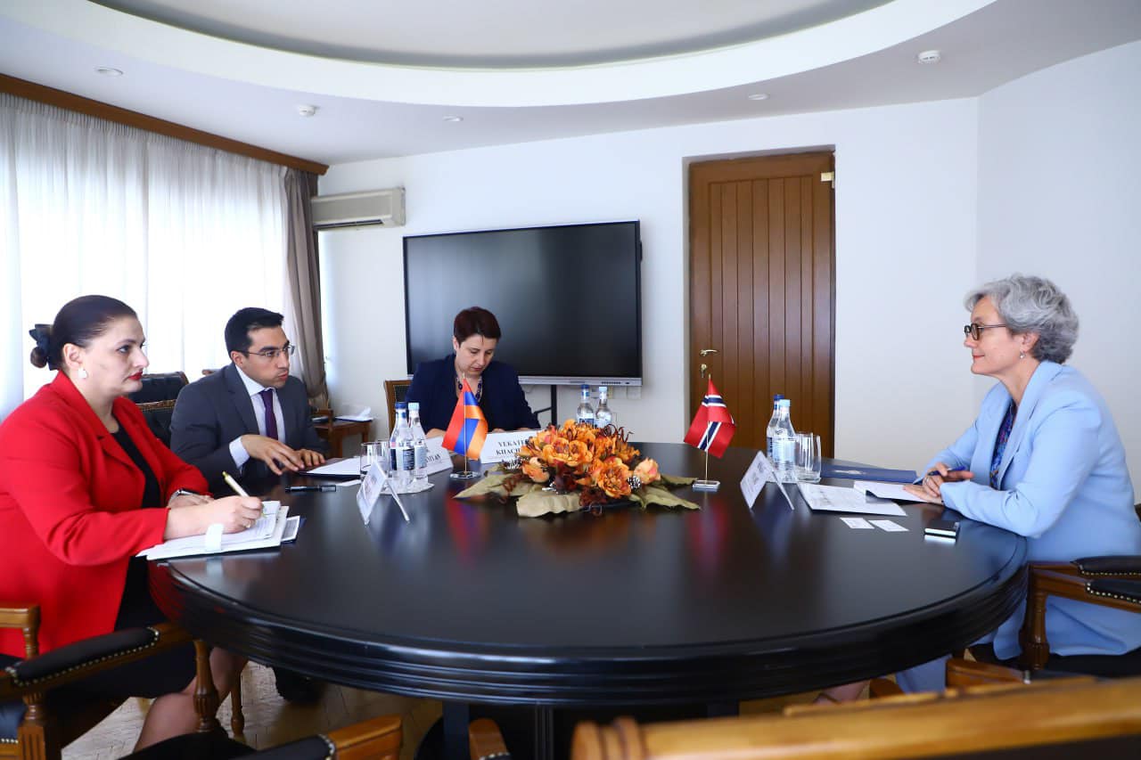 Քննարկվել են Հայաստանի և Նորվեգիայի միջև առևտրատնտեսական հարաբերությունների զարգացմանը վերաբերող հարցեր