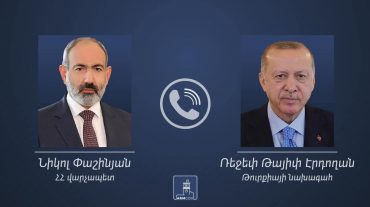 Նիկոլ Փաշինյանը հեռախոսազրույց է ունեցել Էրդողանի հետ