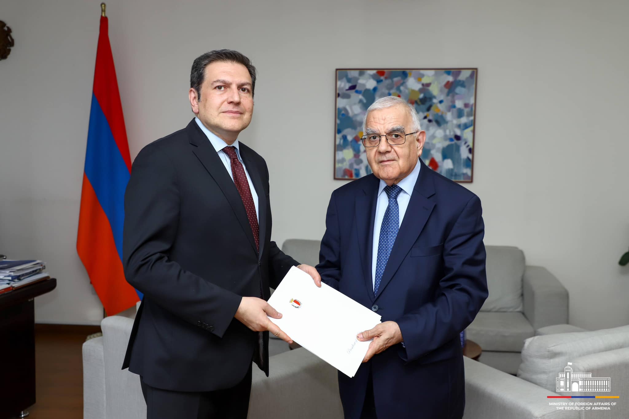 Մալթայի նորանշանակ դեսպանն իր հավատարմագրերի պատճենն է հանձնել ՀՀ ԱԳ նախարարի տեղակալին