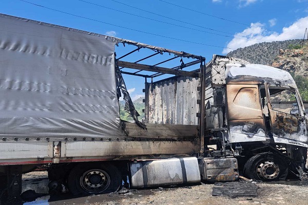 Բեռնատարում հրդեհ է բռնկվել