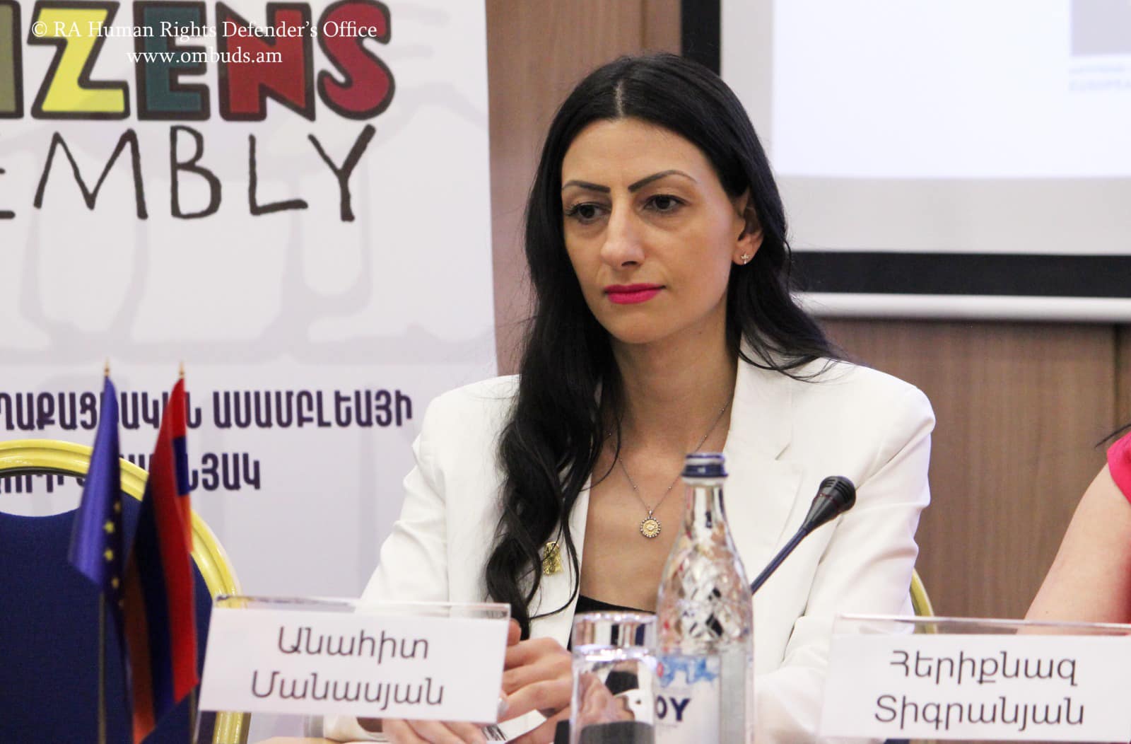 Անահիտ Մանասյանը բացման խոսքով է հանդես եկել «Արժանապատիվ Աշխատանք Հիմա՛» ծրագրի ամփոփիչ համաժողովին