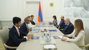 Վարչապետ Փաշինյանն ընդունել է ԱՄՆ Պետքարտուղարի տեղակալ Ռիչարդ Վերմային