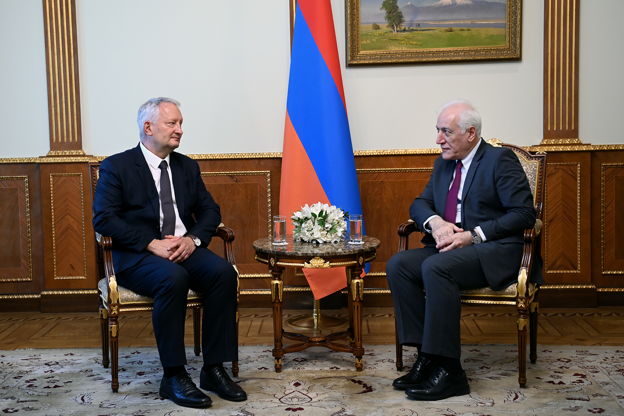 Նախագահ Վահագն Խաչատուրյանն ընդունել է Հայաստանում Գերմանիայի դեսպան Վիկտոր Ռիխտերին