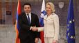 Ալեն Սիմոնյանը և Սլովենիայի ԱԺ նախագահը քննարկել են անվտանգային իրավիճակը Հարավային Կովկասում և Եվրոպայում