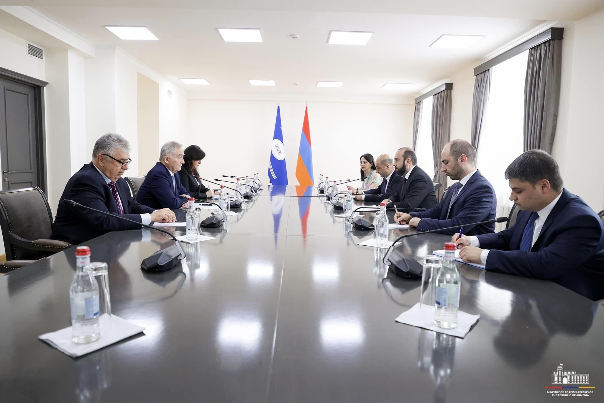 Արարատ Միրզոյանը հանդիպում է ունեցել Սևծովյան տնտեսական համագործակցության կազմակերպության գլխավոր քարտուղարի հետ