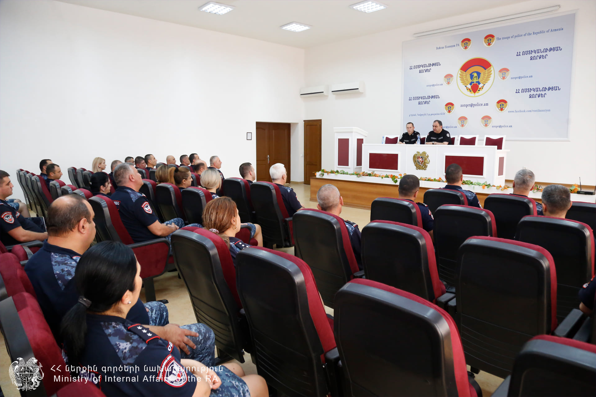 ՆԳ նախարար Վահե Ղազարյանն աշխատանքային այց է կատարել ՆԳՆ ոստիկանության զորքեր