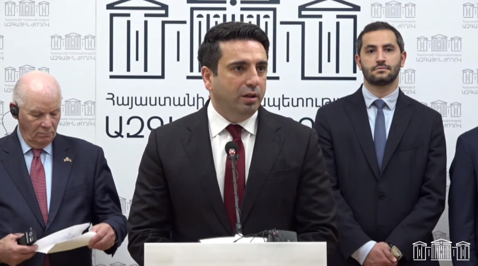 Ալեն Սիմոնյանը ԱՄՆ կոնգրեսականներին է ներկայացրել հայ–ադրբեջանական հարաբերություններում տիրող իրավիճակը