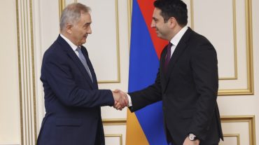 Ալեն Սիմոնյանն ընդունել է Սեւծովյան տնտեսական համագործակցության կազմակերպության գլխավոր քարտուղար Լազար Կոմանեսկուին